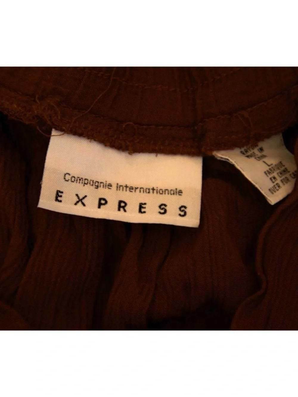 Express Rust-brown Button Front Maxi Skirt - Picture 5 of 5